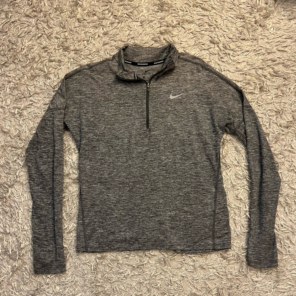 Nike Grey DRI-Fit Quarter Zip
